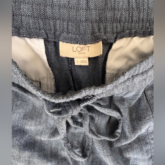 LOFT Drawstring Wide-Leg Pants - Picture 2 of 8